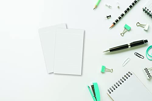 Home Advantage Light Gray Double Sided Vertically Ruled White Mini Index Cards, White Lined, Note Cards (3-x-5)