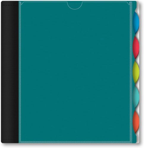 iScholar iQ+ Poly Cover 10 Subject Notebook, College Ruled, 11 x 8.5 Inch, 250 Sheets, Teal (58900-TL) (Pack of 6) - color: Teal, size: 10 Subject (Pack of 6), style: College Ruled