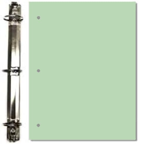 Copy Printing and Writing Colored Paper, 20 Pound - 75 Gsm, 3 Hole Punch, 500 Sheets per Ream. (Green) - color: Green