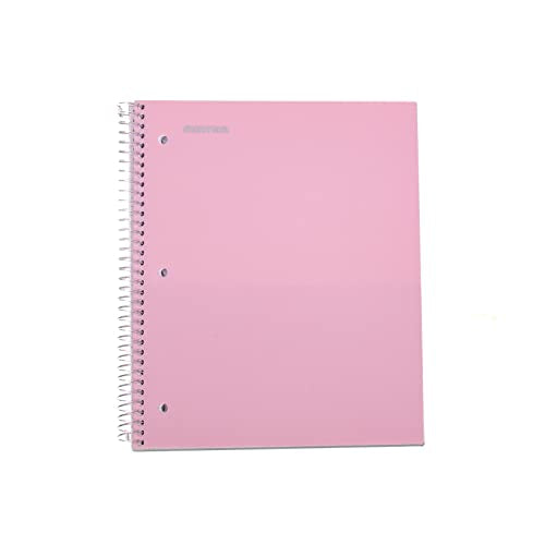 Mintra Office Durable Spiral Notebooks, 1 Subject, (Spring Pink, Sun Yellow, Arctic Ice, Wide Ruled 3pk) - color: Spring Pink, Sun Yellow, Arctic Ice, size: Wide Ruled 3pk