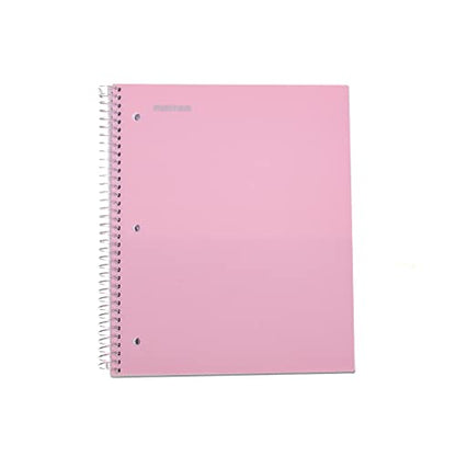 Mintra Office Durable Spiral Notebooks, 1 Subject, (Spring Pink, Sun Yellow, Arctic Ice, Wide Ruled 3pk) - color: Spring Pink, Sun Yellow, Arctic Ice, size: Wide Ruled 3pk