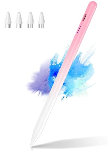 CMARS Active Stylus Pen for Touchscreen, Universal Tablet Pencil for Apple iPad/iPhone/Samsung/Huawei/Xiaomi/Android and More Devices, Rechargeable Digital Pens Gradient Pink - color: Gradient Pink