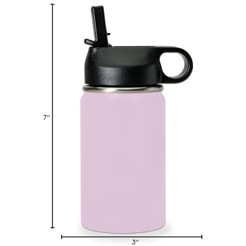 LaserGram Personalized Water Bottle, Grad Cap Class of 2023, 2024, 2025, 2026, 2027, Stainless Steel Double Wall Vacuum Insulated with Flip Top Straw, Custom Engraved Gift (12oz / 335ml Lavender) - color: Lavender, size: 12 Ounces