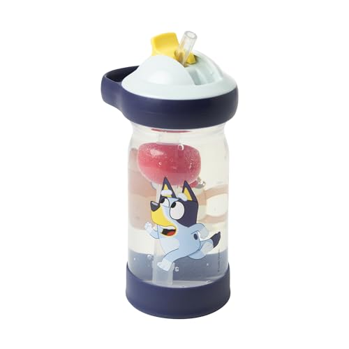 The First Years Bluey Sip & See Toddler Water Bottle - Includes Floating Charm - Toddler Cups with Straw - 12 Oz - Ages 24 Months and Up - size: 12 Ounces