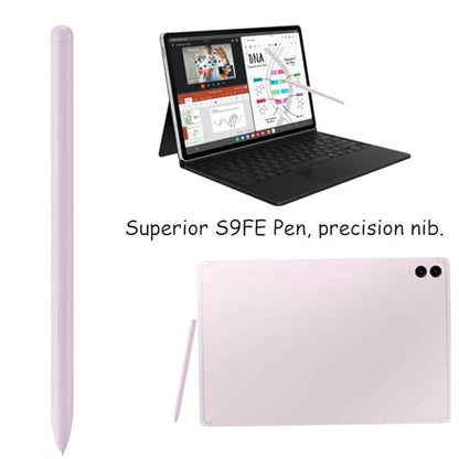 2 Pack Galaxy Tab S9 FE S Pen for Samsung Galaxy Tab S9 FE / S9 FE+ Stylus Pen,Replacement for Samsung Galaxy Tab S9 FE Pen(Purple) - color: (Purple）