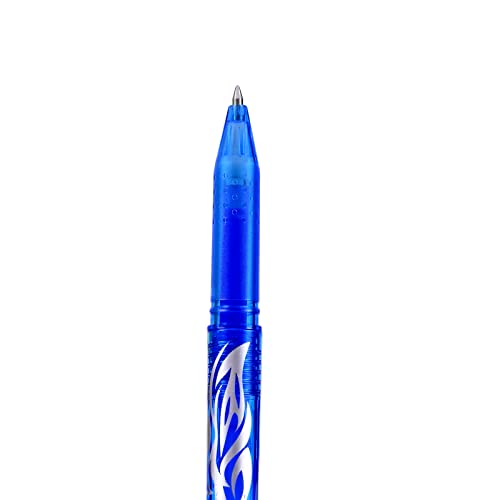 Blue Erasable Gel Pens Fine Point Pen Erasable Gel Ink Pen 0.5mm, Rolling Ball Pens with Eraser,Blue Erasable Pens for Adults Kids Students School Office Stationary Supplies Gifts 8PCS - color: Blue
