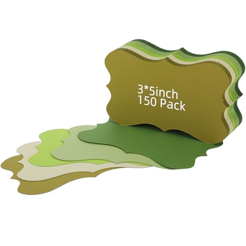 150 Pack Green Index Cards 3x5 Women Flash Cards Index Cards Blank Business Cards Wedding Index Cards Colored Greeting Cards For School Office Studying Kids Nursing Students - color: Green