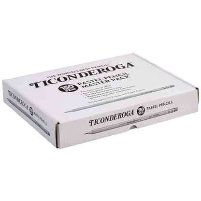 Ticonderoga Wood-Cased Pencils, Pre-Sharpened, 2 HB Soft, Pastel Colors, 150 Count - style: 150 Count Pastel