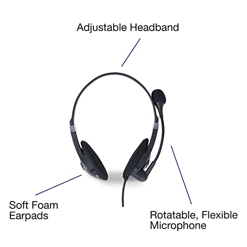 Verbatim Stereo USB Headset with Microphone and in-Line Remote