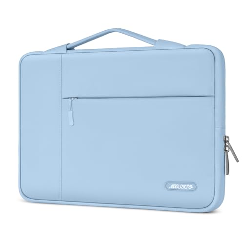 MOSISO Laptop Case 13.3 inch, 13.3 inch Laptop Sleeve with Handle | Compatible with MacBook Air/Pro 13/Pro 14, HP Dell ASUS Lenovo, Polyester Multifunctional Computer Bag, Air Blue - color: Air Blue, size: 13.3 inch