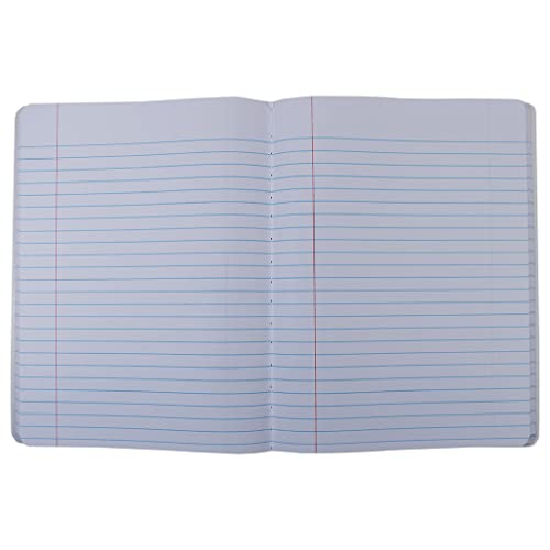 Top Flight 3-Subject Colored Marble Composition Book, 120 Sheets, Wide Rule, 9.75 x 7.5 Inches, 1 Book, Cover Color May Vary (43200)