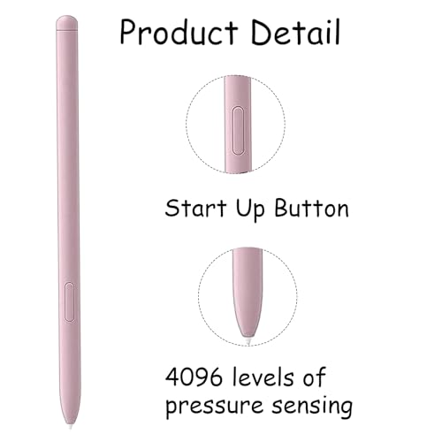 2 Pack Galaxy Tab S6 Lite S Pen for Samsung Galaxy Tab S6 Lite S Pen,Galaxy Tab S6 Lite Stylus Pen Replacement for Galaxy Tab S6 Lite Pen(Pink) - color: (Pink)