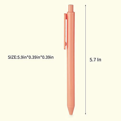 WY WENYUAN 12-Pcs Ballpoint Pens, Comfortable Writing Pens, Pastel Retractable Pretty Journaling Black Ink Medium Point 1.0 mm Gift Pen, Cute Pens Office Supplies for Women - color: 12 pack colorful pens new