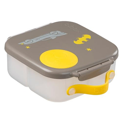 b.box Batman Mini Lunch Box Kids | 4.25 Cup Leak Proof Bento Box for Kids Ages 3+ | 3 Compartment Snack Containers, School Lunch Container, Dishwasher Safe, BPA-Free, PFAS-Free - color: Batman, size: 1-pack