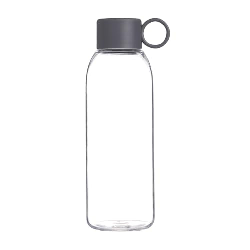 emoi 22oz Clear Water Bottle, Reusable Leak Proof BPA-Free Water Bottles for Boys Girls Men Women Perfect Size for School Travel Hiking Gym Office Ideal for Daily Hydration-Gray - color: Grey, size: 22 Ounces