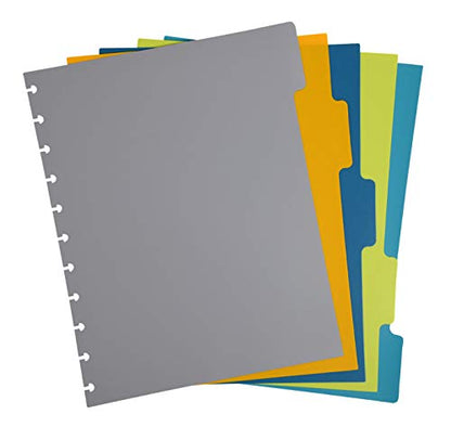 Talia Discbound Notebooks, Planner, Customizable, (Black, Letter (8.5in x 11in)) - color: Black, size: Letter (8.5in x 11in)
