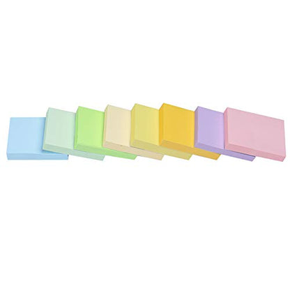 Vanpad Sticky Notes 1.5x2 Inches,48 Pads, Light Colors Self-Stick Pads,75 Sheets/Pad