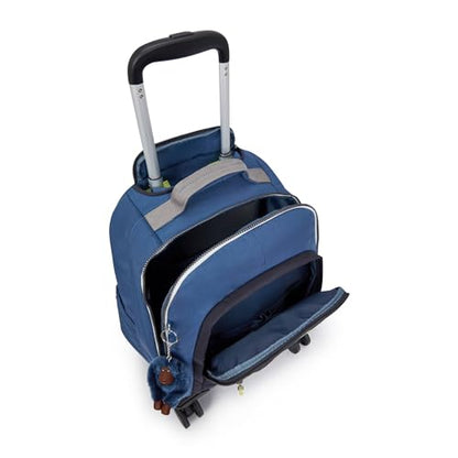 Kipling New Zea 15" Laptop Rolling Backpack - color: Fantasy Blue Bl