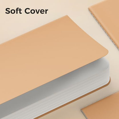 Large Blank Notebook Journals Bulk with Thick Plain Paper, 60 Pages, 8.5x11 inch, Sketchbook Composition Diary Subject Notebooks Planner for Students Office, Kraft Journal Set, 12 Pack - style: Blank Journals