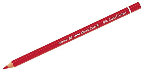 Faber-Castell Art & Graphic Albrecht Dürer Watercolour Pencil, (219), Deep Scarlet Red, For Art, Craft, Drawing, Sketching, Home, School, University, Colouring - color: Deep Scarlet Red