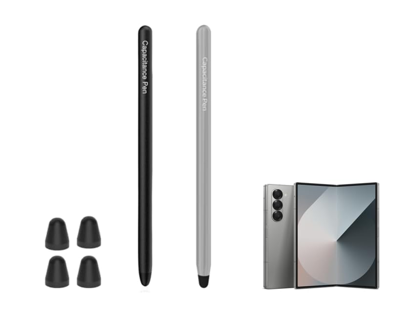 Stylus for Fold 7/6 Pen(Supporting Both Internal External Screen) for Samsung Galaxy Z Fold 6 S Pen (Black+Gray) - color: Black+Gray