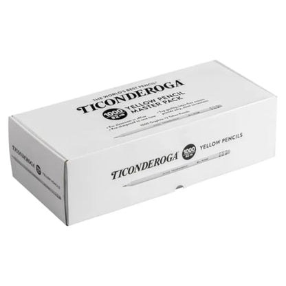 Ticonderoga Wood-Cased Pencils, Pre-Sharpened, 1000/Box, 2 Boxes | 2 HB Soft, Yellow, 2000 Pencils Total, X13100 - size: 1 Count (Pack of 2000)