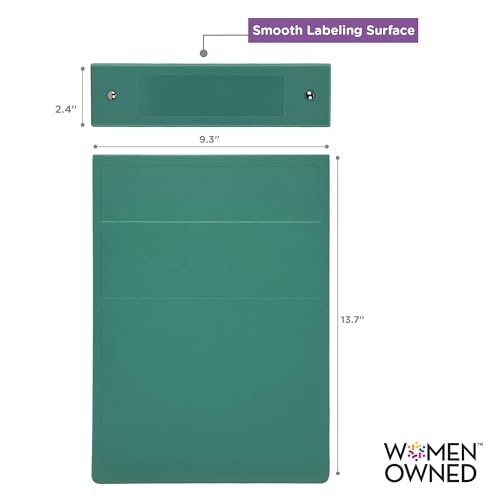 Carstens 2-Inch Heavy Duty 3-Ring Binder - Top Opening, Teal, Durable Plastic, No-Gap Rings, Waterproof Cover, No Pockets, Holds 300 US Letter Sheets, BPA-Free, Made in USA (5872-3R), Case of 16 - color: Teal, size: Case of 16