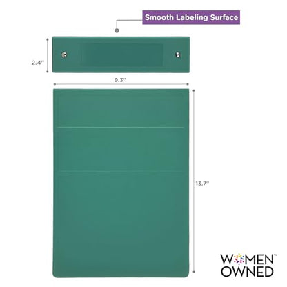 Carstens 2-Inch Heavy Duty 3-Ring Binder - Top Opening, Teal, Durable Plastic, No-Gap Rings, Waterproof Cover, No Pockets, Holds 300 US Letter Sheets, BPA-Free, Made in USA (5872-3R), Case of 16 - color: Teal, size: Case of 16