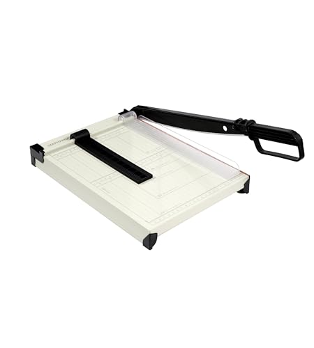 Paper Cutter,Paper Trimmer12" Cutting Length Heavy Duty Guillotine Paper Slicer with Safety Guard and Magnetic Guide Rail,12 Sheets Capacity,Ideal for Offices,Homes,Printing Shops,Photo Studios