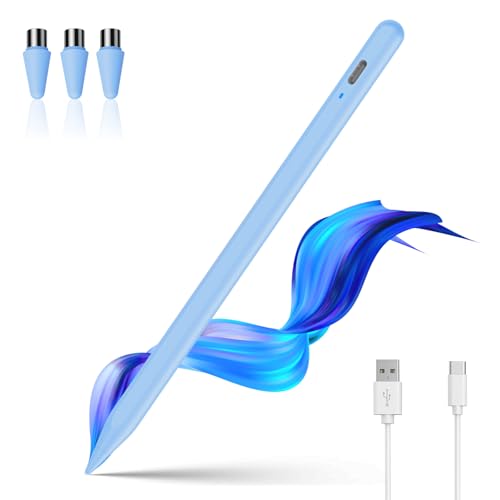 Stylus Pen for Touchscreen,Luntak Universal Magnetic Fine Point iPad Pencil for Android & iOS Smartphone and Tablet,POM Tip Stylus Pen for iPad/iPad Pro/iPhone/Samsung/Lenovo/Huawei and so on-Blue - color: Blue