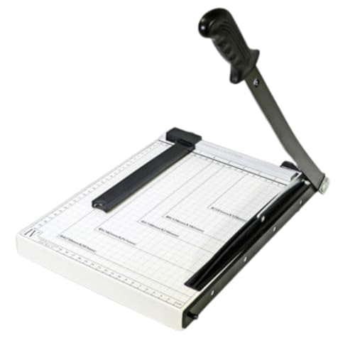 Printfinish Guillotine Paper Cutter - 12" Heavy Duty Paper Cutter with Scoring Board - Paper Slicer with Adjustable Positioning Ruler - Perfect Paper Trimmer and Cardstock Cutter for Office - size: 12 inches