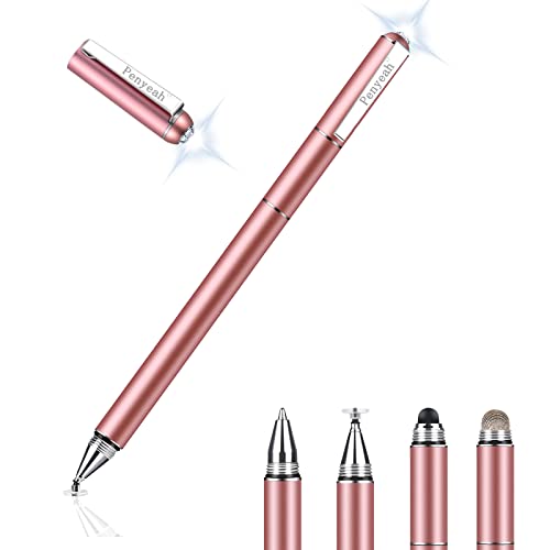 Penyeah Stylus Pen for Switch 2 DS lite, Multi-Tips Capacitive Stylus Pen for Touchscreen iPhone Android Phones Tablets Chromebook and All, Unique Gifts for Women Mom Daughter Friends - Rose Gold - color: Rose gold