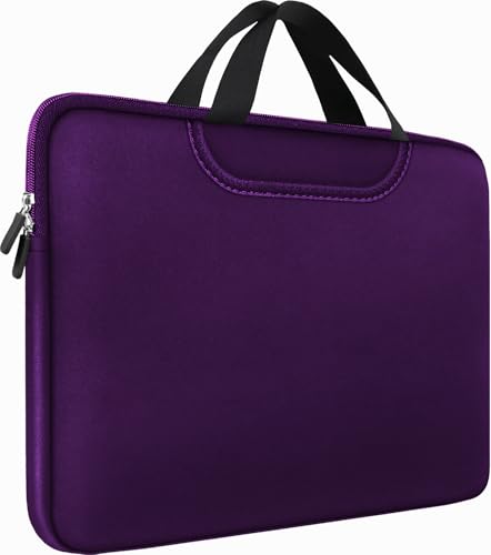 Laptop Bag 15.6 Inch, Traveling Briefcase Handle Bag & with Extra Pockets, Computer Protective Case Compatible for 15 15.6 inch HP, Dell, Acer, Asus, Dark Purple - color: Dark Purple, size: 15.6 inch