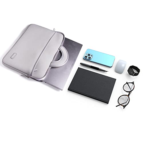 amCase Chromebook Case/Carry Sleeve with Handle-Black (11.6-12 inch, Grey) | Travel laptop bag - color: Grey, size: 11.6 to 12 inch