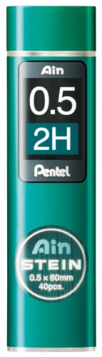 Pentel Mechanical Pencil Lead, Ain Stein, 0.5mm, 2H (C275-2H) - style: 2H