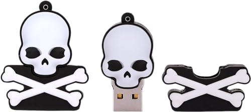 64GB USB 2.0 Flash Drive Cartoon Novelty Halloween Human Skeleton Memory Stick Silicone Rubber Pendrive Black - color: HalloweenX, size: 64GB 2.0