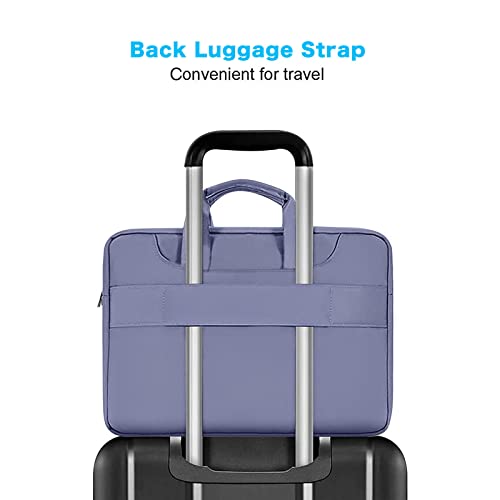 MOSISO 360 Protective Laptop Bag 13.3 inch, 13-14 inch Computer Bag Compatible with MacBook Air 13 inch/Pro 13 inch/Pro 14 inch,HP,Dell,Notebook, Laptop Carrying Case with Strap&Handle, Lavender Gray - color: Lavender Gray, size: 13.3 inch