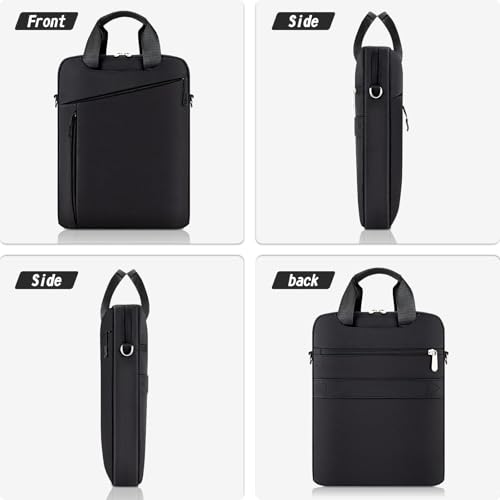 Laptop Case Shoulder Sleeve Bag Compatible with 14" MacBook Pro M5 M4 M3 M2 M1/13.6" MacBook air M4 M3 M2/13 MacBook Neo, Chromebook Notebook Portable Carrying Messenger Computer Bag, Black - color: Black