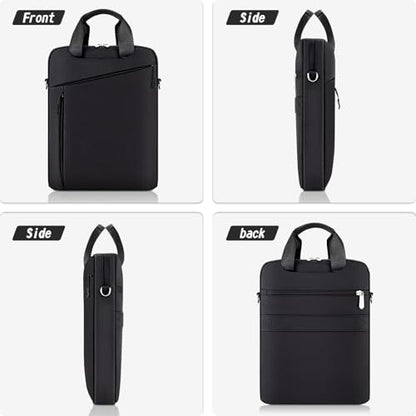 Laptop Case Shoulder Sleeve Bag Compatible with 14" MacBook Pro M5 M4 M3 M2 M1/13.6" MacBook air M4 M3 M2/13 MacBook Neo, Chromebook Notebook Portable Carrying Messenger Computer Bag, Black - color: Black