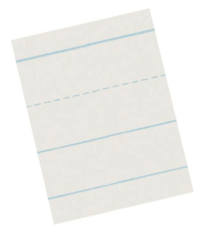 School Smart Skip-A-Line Ruled Writing Paper, 1 Inch Ruled Long Way, 11 x 8-1/2 Inches, Pack of 500 - size: 11" x 8.5" - 1" Ruled