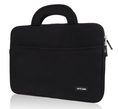 amCase Chromebook Case-14 inch Travel/Carry Sleeve with Handle-Black… - color: Black, size: 14 Inch