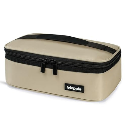 Gloppie Small Lunch Bag - Insulated Lunch Box, Mini Lunchbox Lunch Cooler Bag, Petty Food Containers, Snack Bag, for Adult, Khaki - color: Khaki