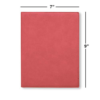 Small 7" X 9" Portfolio Notepad, Monarch Butterfly, Personalized Engraving Included (Pink) - color: Pink, size: Small 7 X 9
