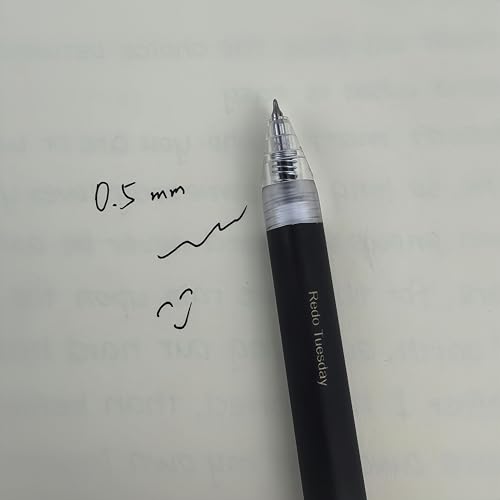Fengtaiyuan Retractable Gel Pens, 0.5mm Bullet Point Fast Drying Black Ink, Frosted Gradient Triangular Ergonomic Barrel Writing Pens for School Exam Office Note Taking [Pack of 18] - color: BlackFRT01P18