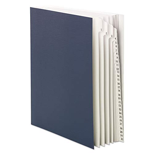 Smead Desk File/Sorter, Daily (1-31), 31 Dividers, Letter Size, Blue (89294) - color: Daily - Blue, size: Letter