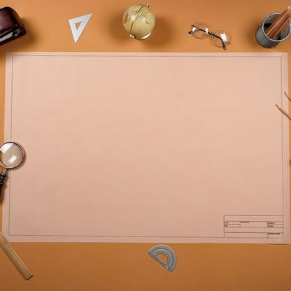 Tatuo 15 Sheets Architectural Vellum Paper 24 x 36 Inch Drafting Vellum Tracing Sheets White Semi Translucent Drafting Paper Rag with Border and Title Block for Drawing Sketching Architecture Building - size: 24 x 36 Inch