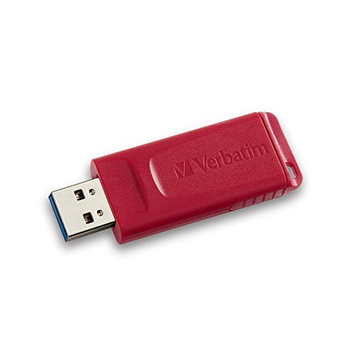 Verbatim 128GB Store 'N' Go USB Flash Drive, Red 98525 - size: 1 Count (Pack of 1)