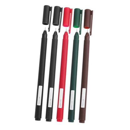Gadpiparty 5pcs Multi-function Gel Pens Set Fast-drying Smooth Writing Pens for Students and Home Use for Journaling Note Taking and Art Projects