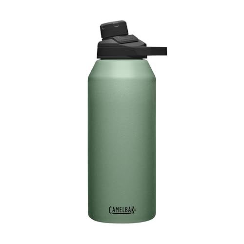 CamelBak Chute Mag Vacuum Insulated Stainless Steel Water Bottle, Magnetic Leak‑Resistant Cap for Everyday Hydration - color: Moss, size: 40 Ounces
