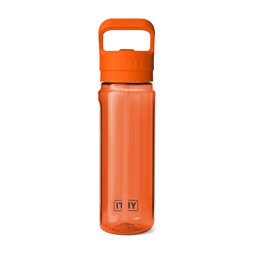 YETI Yonder 750 ml/25 oz Water Bottle with Yonder Straw Cap, King Crab - color: Orange, size: 25 Ounces